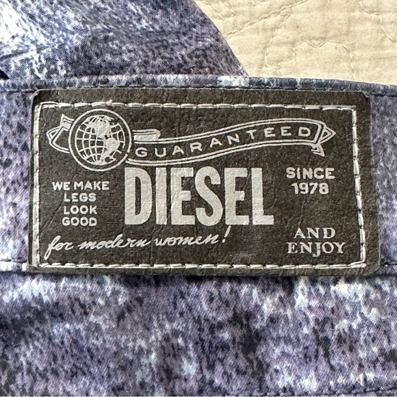 Diesel Women’s Livier -Sp Super Slim Jegging Low Waist Sz.26 Edgy Rock Sleek - Picture 11 of 12